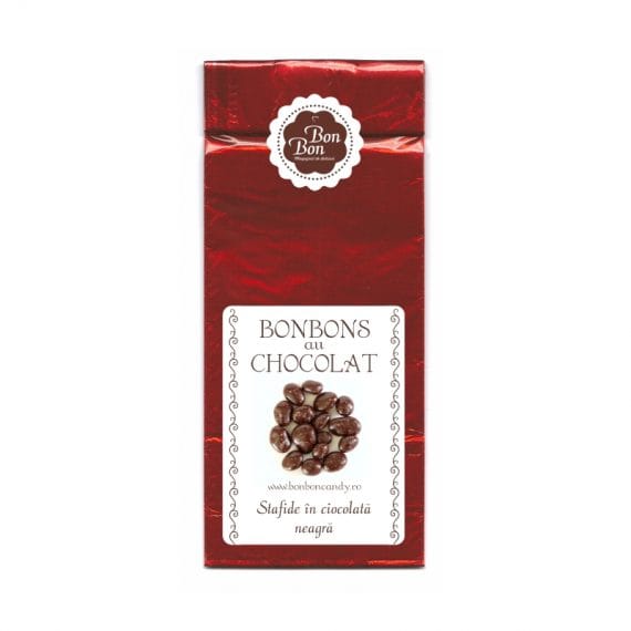 Bonbons au chocolat - Stafide invelite in ciocolata neagra (buc)