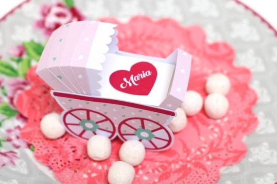 Mărturie cărucior cu dulce (buc)