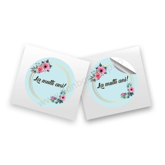 Sticker „La mulți ani” (2 buc)