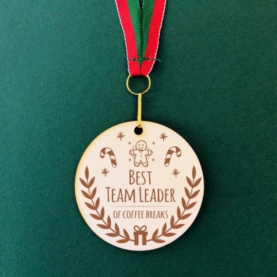 Medalie gravată - Best Team Leader of Coffee Breaks