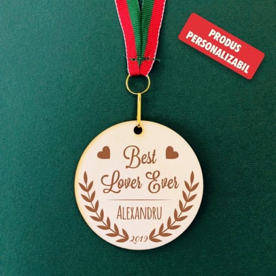 Medalie personalizabilă – Best Lover Ever