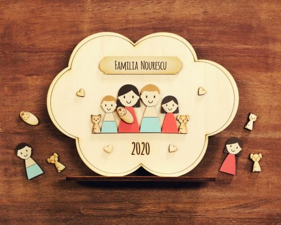 Decorațiune personalizabilă „Norișorul nostru fericit”