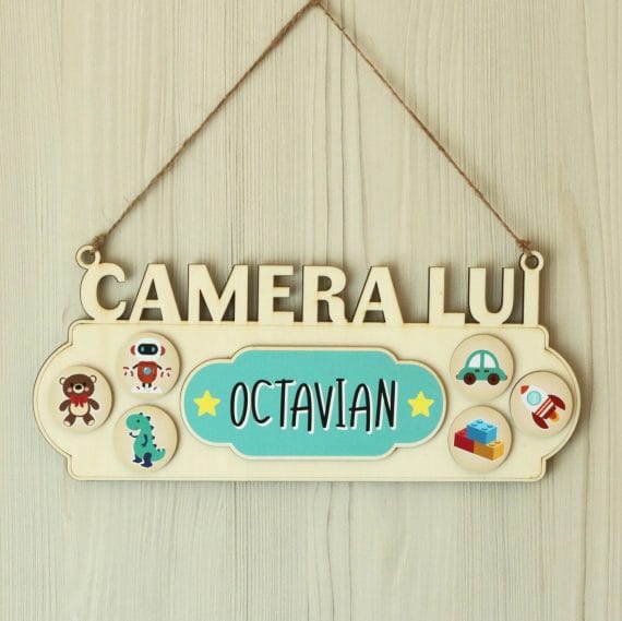 Decorațiune personalizabilă cameră - băiat