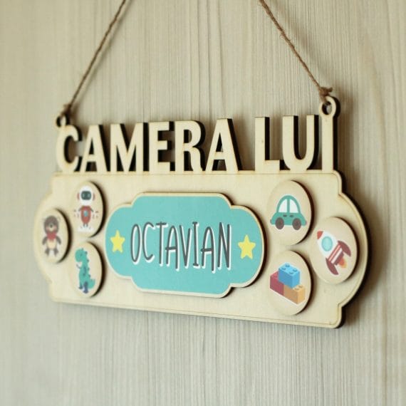 Decorațiune personalizabilă cameră - băiat