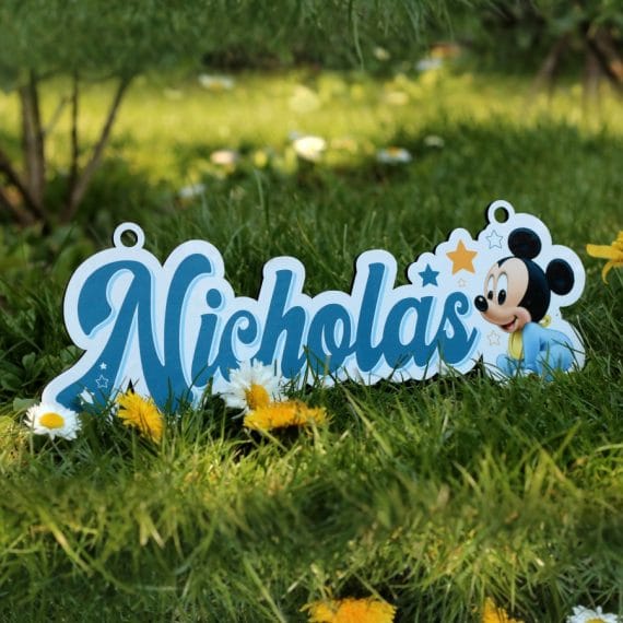 Decorațiune în forma numelui - Mickey