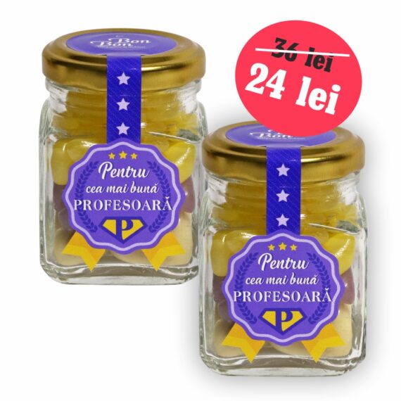 2x Borcan „Pentru cea mai bună profesoară”-mediu