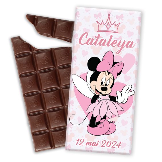 Mărturie tabletă de ciocolată „Minnie” 100g