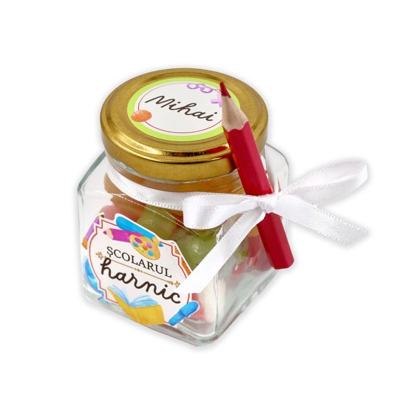 Borcan „Școlarul harnic” personalizat