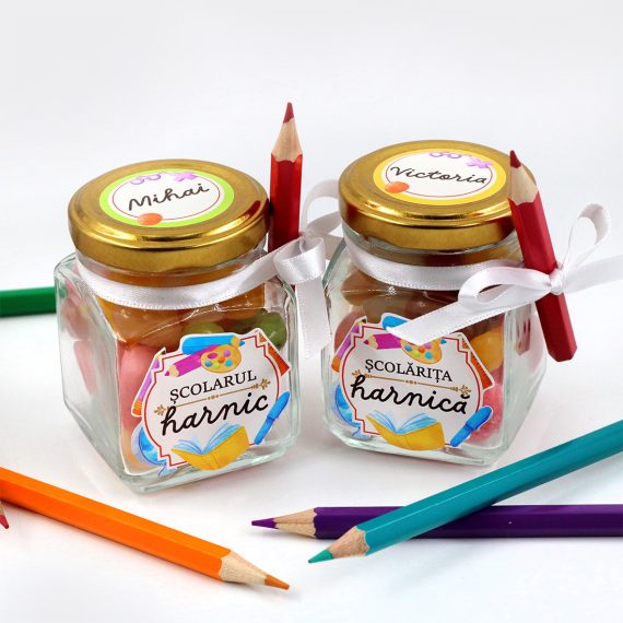 Borcan „Școlarul harnic” personalizat