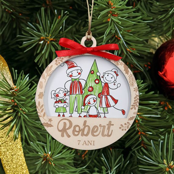 Decorațiune pentru copii cu desen și nume