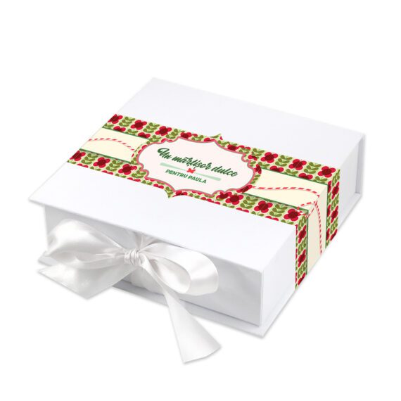 Cutie „Un mărțișor dulce” - set de 8 cutiuțe cu 8 arome diferite