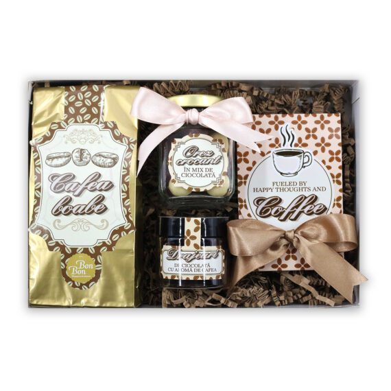 Cutie natur cadou Coffee Lovers personalizată